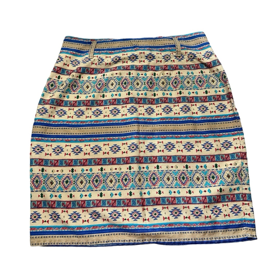 Multicolor Patterned Women's Skirt